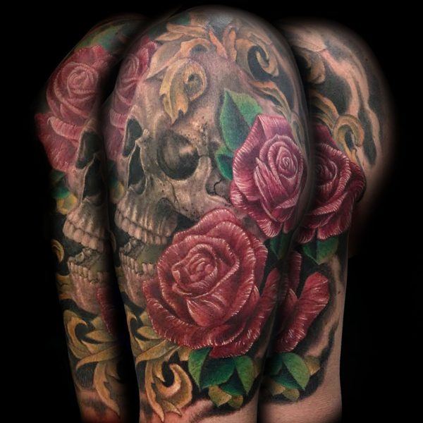 skull-and-roses-8-x-10
